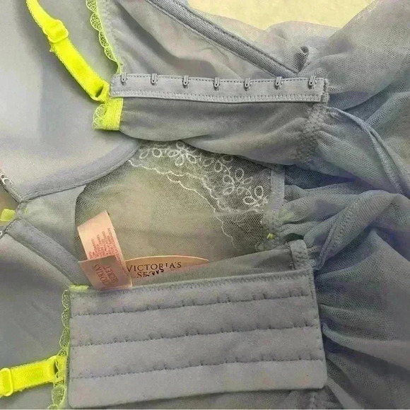 Victoria's Secret Pastel Fairy Babydoll Teddy Camisole with Floral Embroidery - Picture 7 of 14